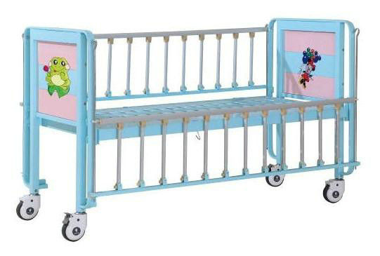 Кровать детей терпеливейшая, педиатрическая кровать с покрынными эмалью стальными бортовыми рельсами