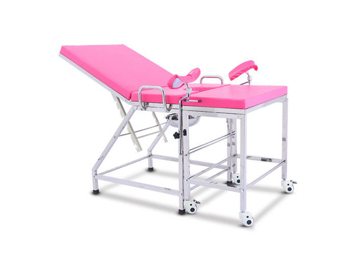 Таблицы медицинского обследования нержавеющей стали гинекологические, розовый портативный стул рассмотрения