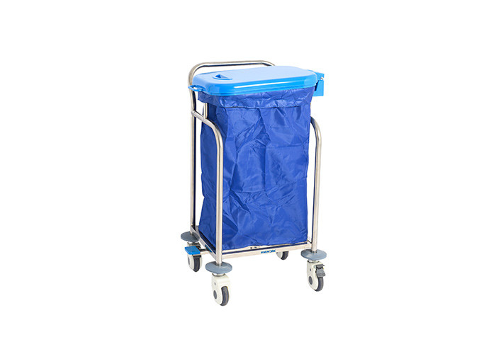 Нержавеющая сталь хирургического инструмента вагонетки белья больницы MK S17 с одной сумкой