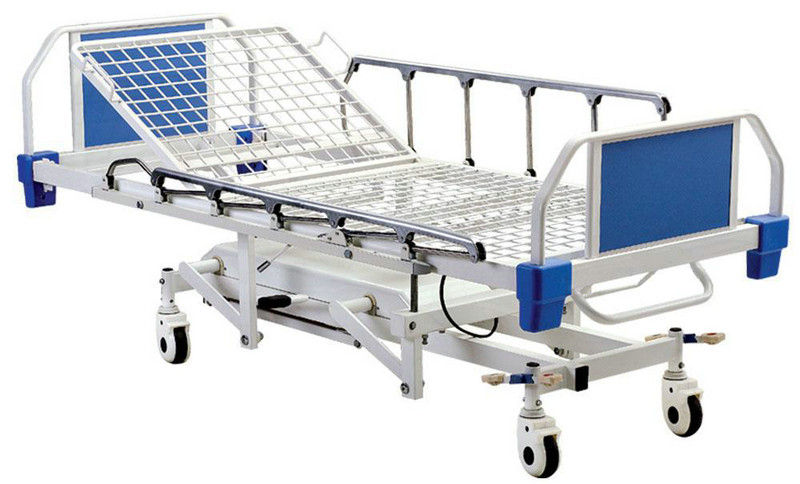 Кровать медицинского пациента 4 функций гидровлическая с рельсами алюминиевого сплава бортовыми